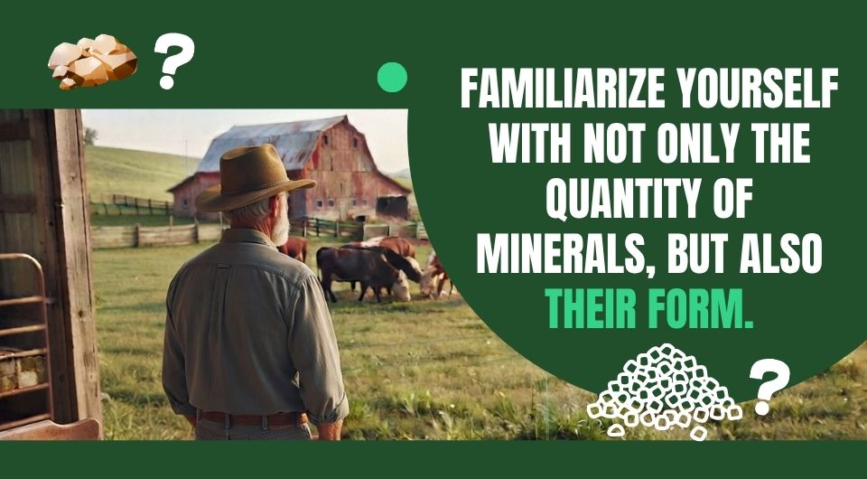 Familiarize yourself with not only the quantity of minerals